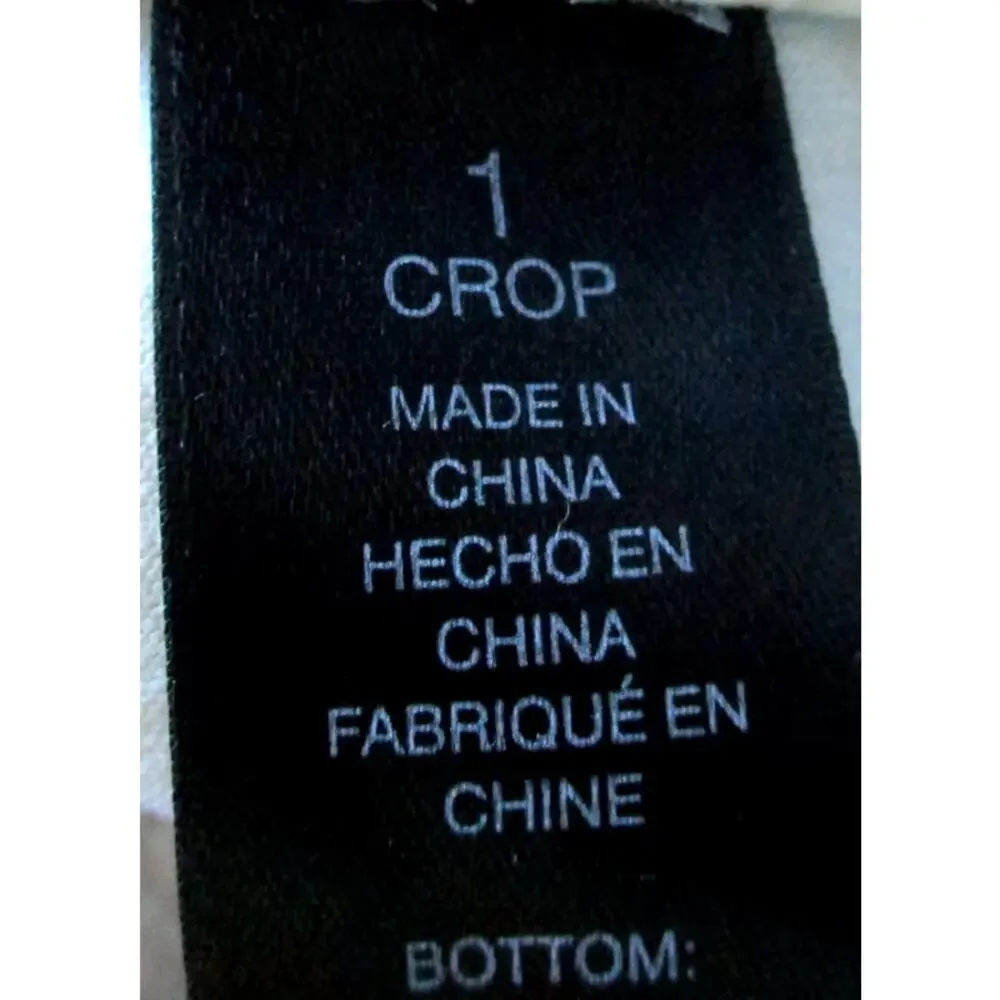 Chico's Women's Multi Color Floral Print Mid Rise Stretch Zip Crop Pants Size S. - Picture 8 of 10